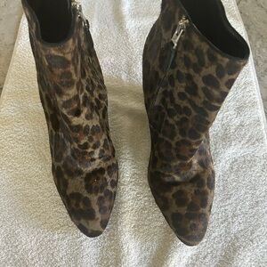 Brian Atwood Brown and Green Wedge Shoes